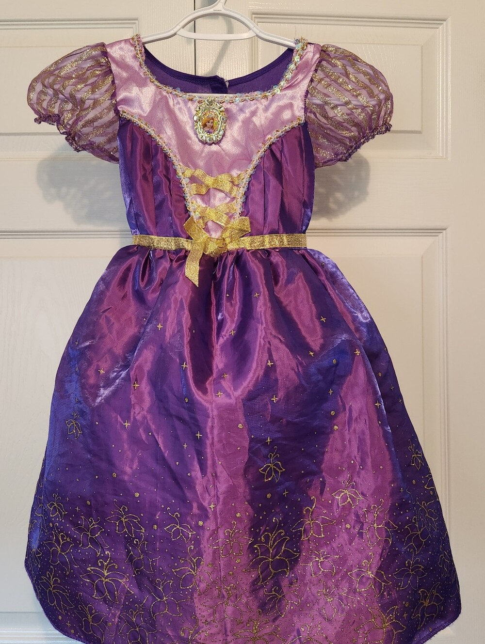 Disney Princess Rapunzel Dress-Up Halloween Costume Cosplay Girls Purple Outfit